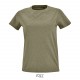 Tee Shirt SOL'S IMPERIAL FIT Femme, Couleur : Kaki Chiné, Taille : S