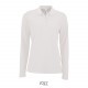 Polo SOL'S PERFECT LSL Femme, Couleur : Blanc, Taille : S