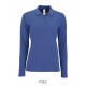 Polo SOL'S PERFECT LSL Femme, Couleur : Royal, Taille : S