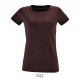 Tee Shirt SOL'S REGENT FIT Femme, Couleur : Oxblood Chiné, Taille : S