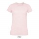 Tee Shirt SOL'S REGENT FIT Femme, Couleur : Rose Chiné, Taille : S