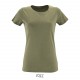 Tee Shirt SOL'S REGENT FIT Femme, Couleur : Kaki Chiné, Taille : S