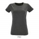 Tee Shirt SOL'S REGENT FIT Femme, Couleur : Anthracite Chiné, Taille : S