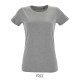 Tee Shirt SOL'S REGENT FIT Femme, Couleur : Gris Chiné, Taille : S