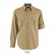 Chemise SOL'S BURMA Homme, Couleur : Chataigne, Taille : S