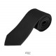 Cravate en Satin de Polyester Sol's Garner, Couleur : Noir