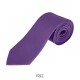 Cravate en Satin de Polyester Sol's Garner, Couleur : Violet Foncé