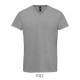 Tee Shirt SOL'S IMPERIAL V Homme, Couleur : Gris Chiné, Taille : S