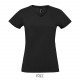 Tee Shirt SOL'S IMPERIAL V Femme, Couleur : Noir Profond, Taille : S