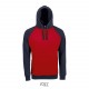 Sweat SOL'S SEATTLE, Couleur : French Marine / Rouge, Taille : XS