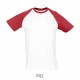 Tee Shirt SOL'S FUNKY, Couleur : Blanc / Rouge, Taille : 3XL