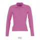 Polo manches longues SOL'S PODIUM, Couleur : Rose Flash, Taille : S