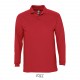 Polo manches longues SOL'S WINTER II, Couleur : Rouge, Taille : 3XL