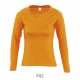 T-shirt m. longues SOL'S MAJESTIC, Couleur : Orange, Taille : S
