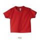 Tee Shirt SOL'S MOSQUITO, Couleur : Rouge, Taille : 3 / 6 Mois