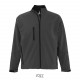 Veste Homme Zippée Softshell Sol's Relax, Couleur : Anthracite, Taille : S