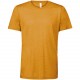 T-Shirt Homme Triblend Col Rond, Couleur : Mustard Triblend, Taille : XXL