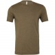 T-Shirt Homme Triblend Col Rond, Couleur : Olive Triblend, Taille : XXL