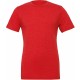 T-Shirt Homme Triblend Col Rond, Couleur : Red Triblend, Taille : XXL