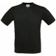 T-Shirt Col V Manches Courtes : Exact V-Neck , Couleur : Black (Noir), Taille : S