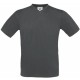 T-Shirt Col V Manches Courtes : Exact V-Neck , Couleur : Dark Grey, Taille : S