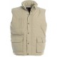Bodywarmer Multipoches, Couleur : Beige, Taille : S