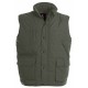 Bodywarmer Multipoches, Couleur : Green Olive, Taille : S