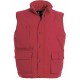 Bodywarmer Multipoches, Couleur : Red (Rouge), Taille : S