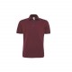 POLO HOMME HEAVYMILL, Couleur : Burgundy, Taille : S