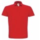 Polo Piqué : B&C, Couleur : Red (Rouge), Taille : S