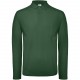 Polo homme ID.001 manches longues, Couleur : Bottle Green, Taille : 3XL