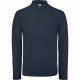 Polo homme ID.001 manches longues, Couleur : Navy (Bleu Marine), Taille : 3XL