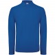Polo homme ID.001 manches longues, Couleur : Royal Blue, Taille : 3XL