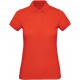 Polo bio femme, Couleur : Fire Red, Taille : L
