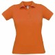Polo Piqué Femme : B&C Safran Pure/Women, Couleur : Pumpkin Orange, Taille : S