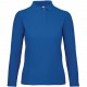 Polo femme ID.001 manches longues, Couleur : Royal Blue, Taille : 3XL