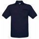 Polo Piqué Avec Poche : Safran Pocket, Couleur : Navy (Bleu Marine), Taille : M