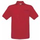 Polo Piqué Avec Poche : Safran Pocket, Couleur : Red (Rouge), Taille : M