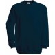 SWEAT-SHIRT COL ROND, Couleur : Navy (Bleu Marine), Taille : S