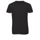 T-shirt Triblend col rond Homme, Couleur : Black (Noir), Taille : 3XL