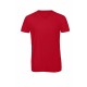 T-shirt Triblend col V Homme, Couleur : Red (Rouge), Taille : 3XL