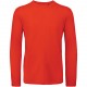 T-shirt bio homme manches longues, Couleur : Fire Red, Taille : 3XL