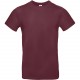 T-shirt homme #E190, Couleur : Burgundy, Taille : 3XL