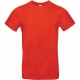 T-shirt homme #E190, Couleur : Fire Red, Taille : 3XL