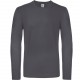 T-Shirt Manches Longues Homme #E150, Couleur : Dark Grey, Taille : 3XL