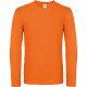 T-Shirt Manches Longues Homme #E150, Couleur : Orange, Taille : 3XL
