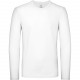 T-Shirt Manches Longues Homme #E150, Couleur : White, Taille : 3XL