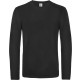 T-Shirt Homme Manches Longues #E190, Couleur : Black (Noir), Taille : 3XL
