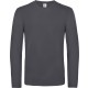 T-Shirt Homme Manches Longues #E190, Couleur : Dark Grey, Taille : 3XL