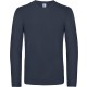 T-Shirt Homme Manches Longues #E190, Couleur : Navy (Bleu Marine), Taille : 3XL